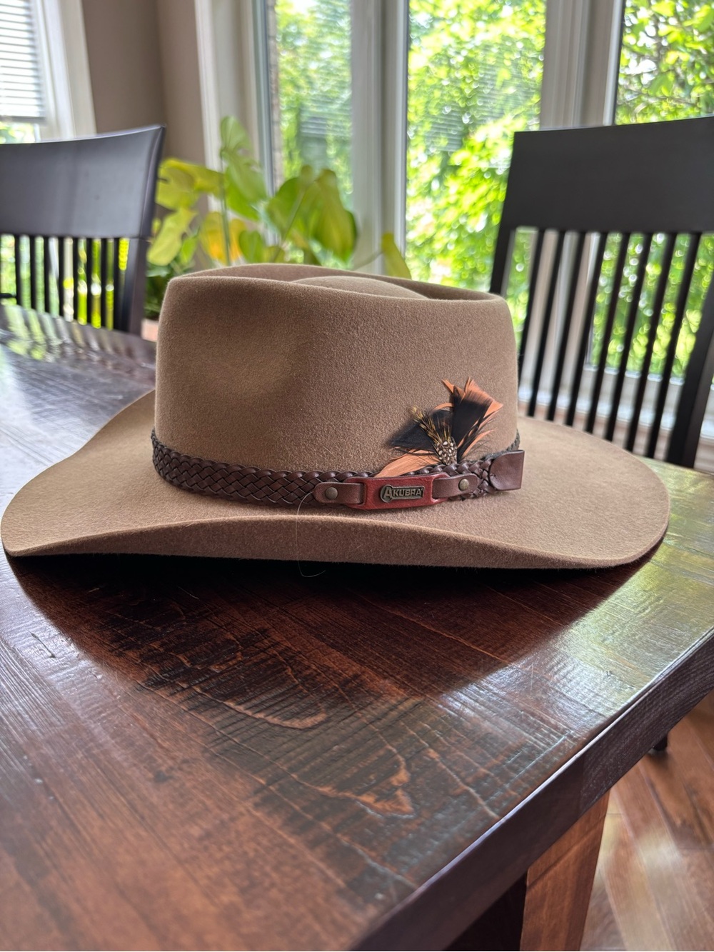 Akubra Vintage Brown Fur Felt Outback Hat